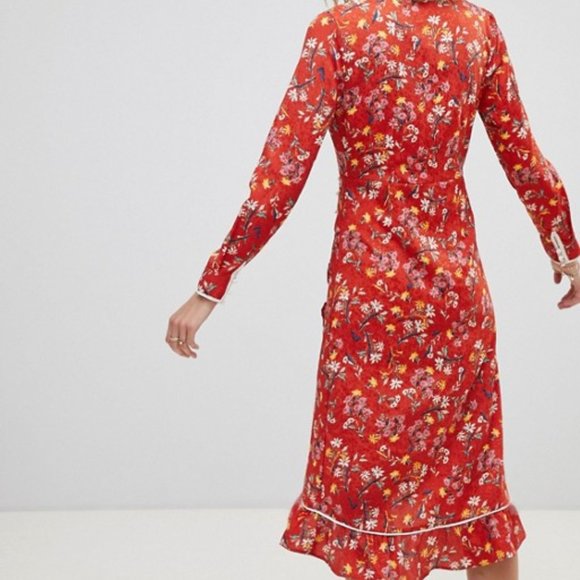 FREE PEOPLE Covent Gardens Midi Wrap Dress - Picture 8 of 8